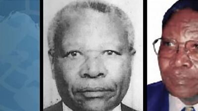 A file handout photo released on May 16, 2020 by the United Nations shows Felicien Kabuga, one of the last key fugitives wanted over the 1994 Rwandan genocide. AFP