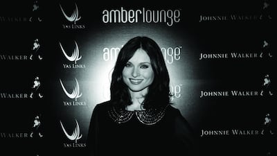 Singer Sophie Ellis-Bextor at the Amber Lounge in Abu Dhabi.