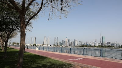 A view from the park near the couple's home