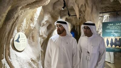 Sheikh Mohamed tours the SZDLC. Mohammed Al Blooshi
