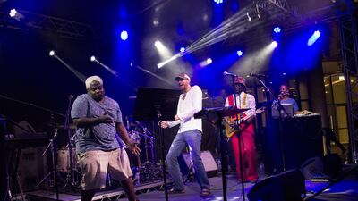 Just A Band performed at New York University Abu Dhabi on April 28. Courtesy Harshini Karunaratne