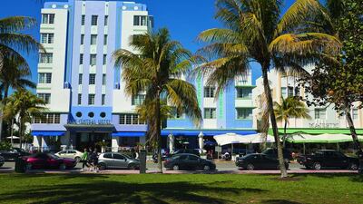 Art Deco Hotels in South Beach, Miami, Florida. Getty Images
