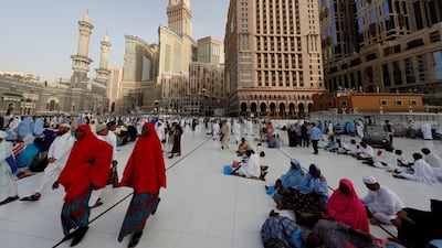 Muslim pilgrims walk towards the Grand mosque in Makkah, Saudi Arabia. Reuters