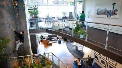 The internet giant's Kirkland office in Washington, where amenities for employees include a gym and soda fountain.