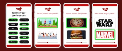 The app will connect users based on matching interests. Photo: Aisha Omar Al Ali