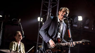 Singer and guitarist Alex Kapranos performs with Franz Ferdinand at Jazzablanca festival in Casablanca, Morocco on June 2, 2019. Picture by Sife El Amine/Jazzablanca