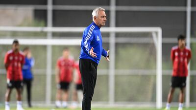 UAE head coach Bert van Marwijk.