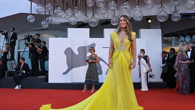 American director and actress Olivia Wilde in Gucci. AFP