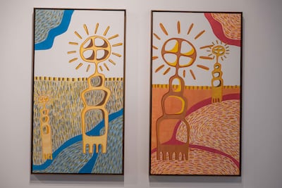 Al Hashemi says working with brighter colours made this series feel more playful than much of her earlier output. Ryan Lim for The National