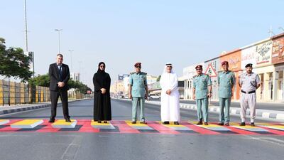 Officials unveil the new 3D crossing in Ras Al Khaimah.