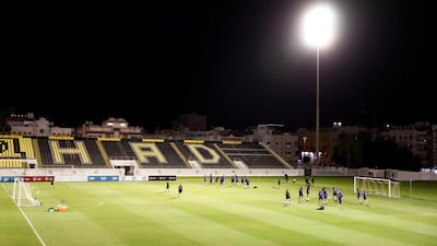 Barcelona training in Jeddah. Reuters