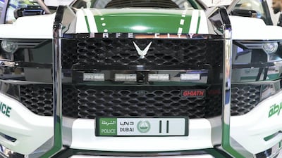 Dubai Police's Ghiath, aka the 'Beast Patrol', fights crime by using AI systems with facialrecognition technology. Victor Besa / The National