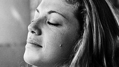 Mona Hatoum, artist, Baalbek, 1973, by Waddah Faris. Courtesy of Saleh Barakat Gallery