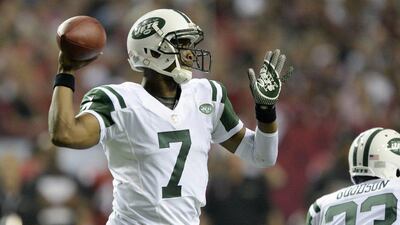 Geno Smith's three touchdown passes on Monday night brought his season total to seven. Erik S Lesser / EPA