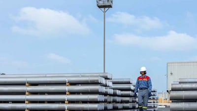 Billets in EGA's Casthouse yard. The eight-year partnership with Alcoa starts in 2024. Photo: EGA