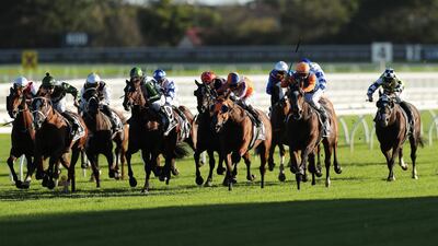 Action from the Doncaster Mile. (Photo by Matt King/Getty Images)