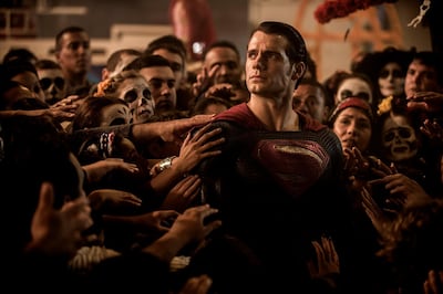 Henry Cavill as Superman in Warner Bros. Pictures' action adventure Batman V Superman: Dawn Of Justice, A Warner Bros. Pictures release. Clay Enos / DC Comics