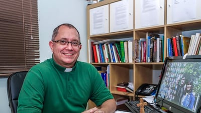 Reverend Andy Thompson said 'there was a genuine sense of occasion which surprised me - it was lovely'. Victor Besa / The National