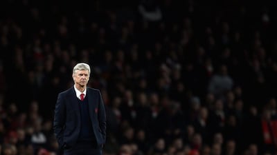 Arsenal manager Arsene Wenger Manager shown during his team's Premier League match against Southampton on Tuesday night. Mike Hewitt / Getty Images / February 2, 2016