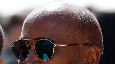 Lewis Hamilton's father Anthony before the race. Reuters