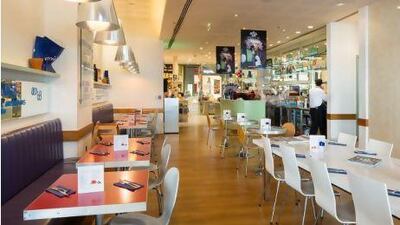 Carluccios restaurant in Dubai Marina mall. Duncan Chard for the National *** Local Caption *** DC0219-Carluccios-0015.jpg