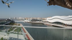 Al Qana is made up of restaurants, a cinema, a fitness zone and family-friendly attractions. Vidhyaa Chandrmohan / The National
