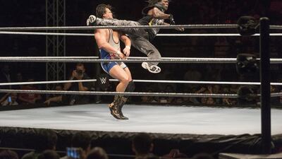 R-Truth vs Bo Dallas at WWE Live Dune Bash. Antonie Robertson/The National