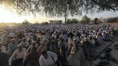 It will be hot and windy over Eid this weekend. Satish Kumar for the National