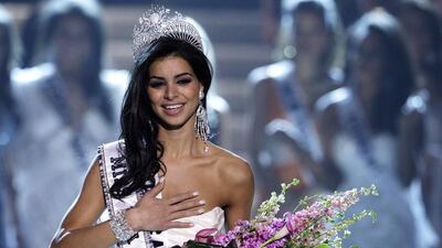Miss Michigan Rima Fakih is crowned Miss USA 2010. (Steve Marcus / Reuters)