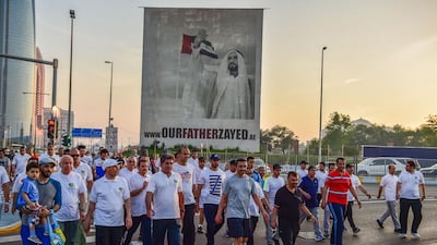 The eight kilometre walk started from the ministry’s offices and concluded at the Sheraton Abu Dhabi on the corniche.