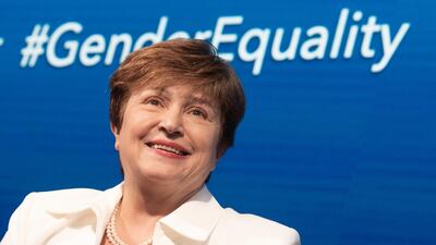 IMF Managing Director Kristalina Georgieva during the 2019 IMF World Bank Annual Meetings in Washington DC talked about how improved gender parity can lead to better economic outcomes. IMF Photograph/Cliff Owen