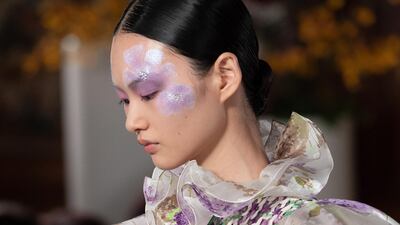 Delicate translucent beauty at Valentino. EPA