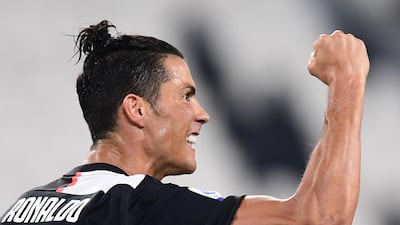 Ronaldo celebrates after his penalty. AFP