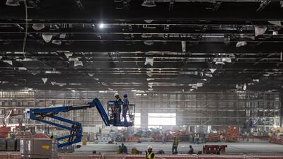 Officials say the centre at Expo Dubai is on target to become a global hub for events and conferences. Antonie Robertson / The National