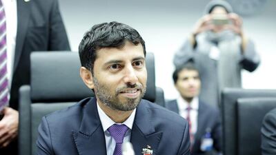 UAE Energy Minister Suhail bin Mohammed Al Mazrouei at the 168th Organisation of Petroleum Exporting Countries meeting in Vienna on December 4. Bloomberg News