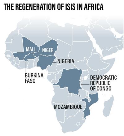ISIS is active in six countries in sub-Sharan Africa. The National