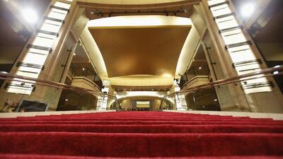 The staircase that leads into the Dolby Theater. Reuters
