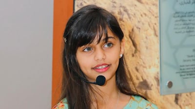 Ghaya Saad Alahbabi, 12, wants to play her part in shaping a better future for the world. Photo: Ghaya Saad Alahbabi