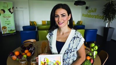Yara Radwan has created a healthy meals app, The Magic Meal, for children. Delores Johson / The National