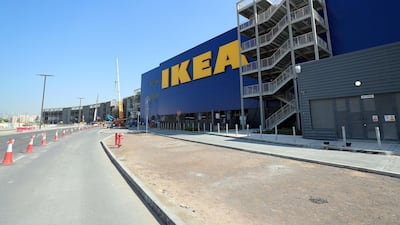 Outside the Jebel Ali Ikea store. Chris Whiteoak / The National
