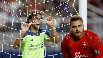 Lazar Markovic of Liverpool looks dejected after a missed goal during the International Champions Cup match against AC Milan at Levi’s Stadium on July 30, 2016 in Santa Clara, California. Lachlan Cunningham / Getty Images / AFP
