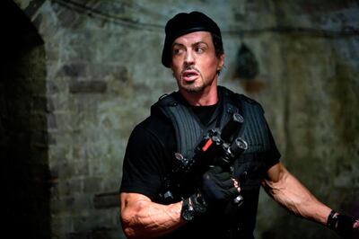 Sylvester Stallone in 'The Expendables'. Courtesy Lionsgate