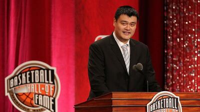Yao Ming. Jim Rogash/Getty Images