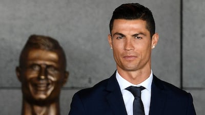 The original bust in dedication to Cristiano Ronaldo was unveiled 16 months ago at a ceremony to rename the airport after the Portuguese star. AFP