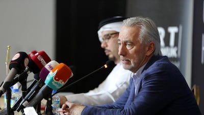 Bert van Marwijk has much to think about as he takes over a UAE national team. Pawan Singh / The National