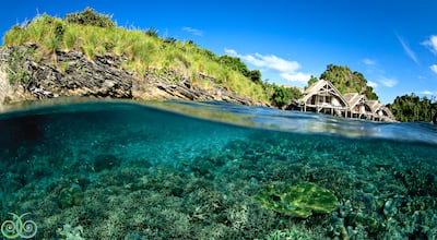 Underwater exploration at Misool Eco Resort in Indonesia. Photo: Misool