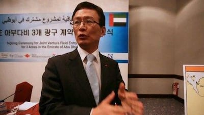 Young-Won Kang, the chief executive of Korea National Oil Corporation (Knoc). Fatima Al Marzooqi/ The National