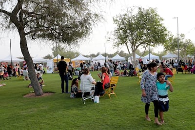 The Al Karamah area features a 14-hectare park. Photo: The National