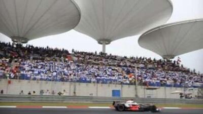 Lewis Hamilton of McLaren-Mercedes heads to victory in the F1 grand prix at the Shanghai International Circuit on Oct 19 2008. Shanghai is considering axing the loss-making Grand Prix after its contract runs out in 2010.
