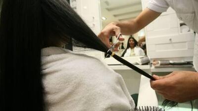 Shoba Sachin is among 42 women and girls who donated their hair to patients receiving chemotherapy, as part of the Hair For Hope campaign at Jet Set Salon in Dubai last week.